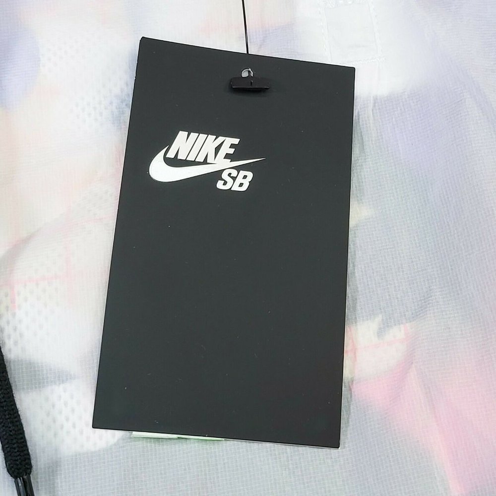 Nike SB Paradise Windbreaker Men's Skateboarding Jacket White Floral DD0368-100 - Picture 5 of 9